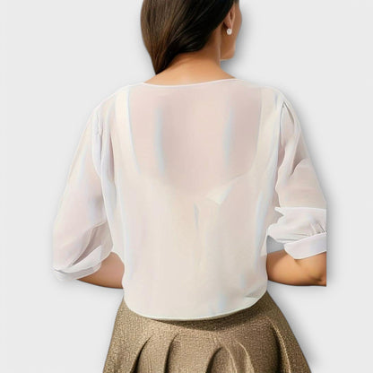 Olivia - Open Front Blouse