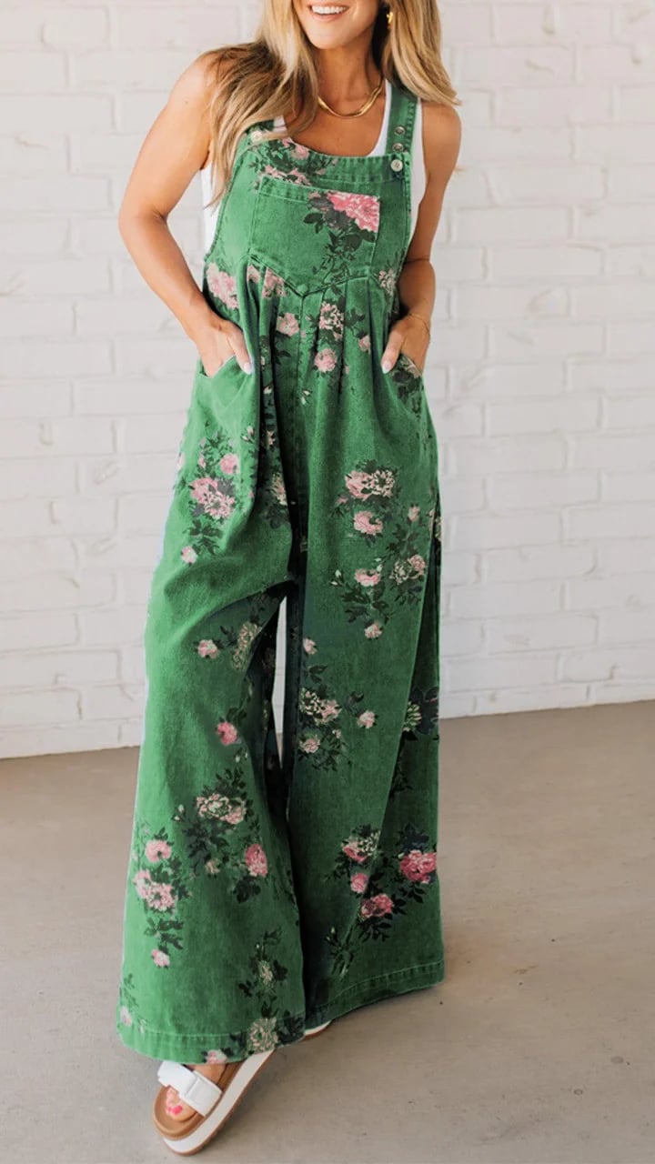 Floral Print Jumpsuit