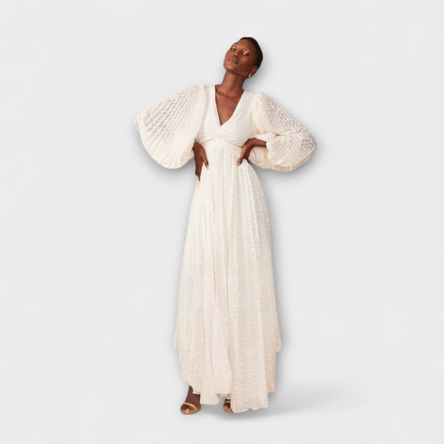 Elsa Cream Maxi Dress by Allegory