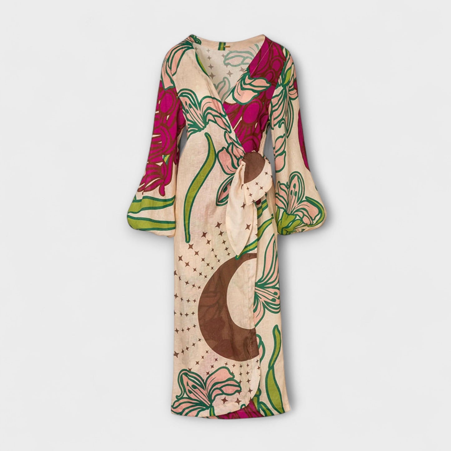 Tracey - Tie Waist Maxi Tunic Dress