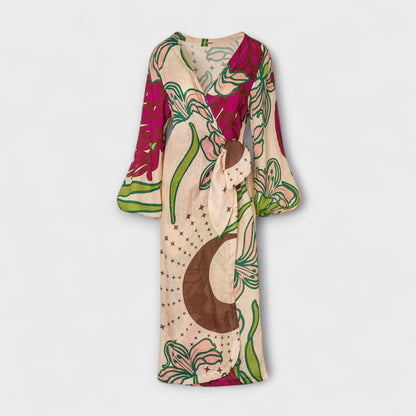 Tracey - Tie Waist Maxi Tunic Dress