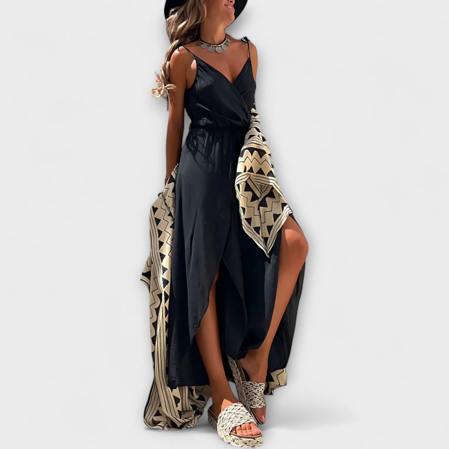 Anna - Donatila Side-Slit Jumpsuit