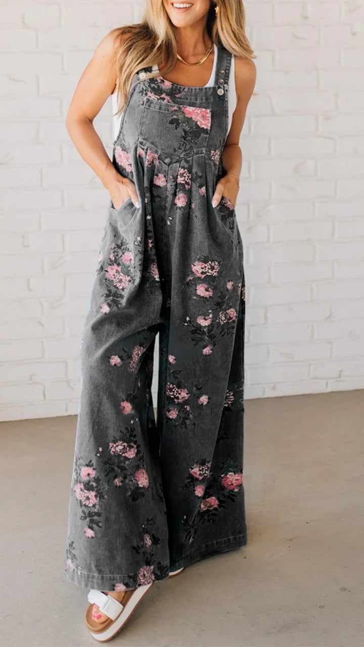 Floral Print Jumpsuit