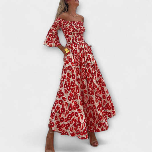 Sienna - Off-Shoulder Maxi Dress for Vacation