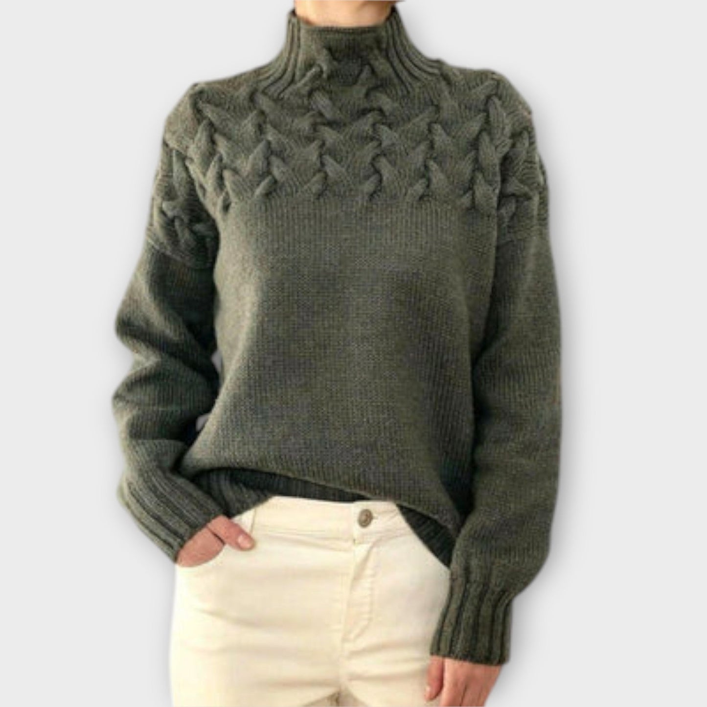 Eva - Women's Cable Knit Sweater
