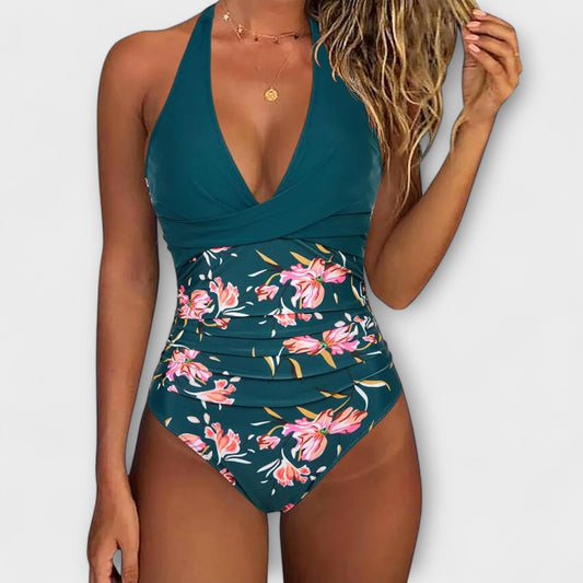 Florence - Elegant Women's V-Neck Swimsuit