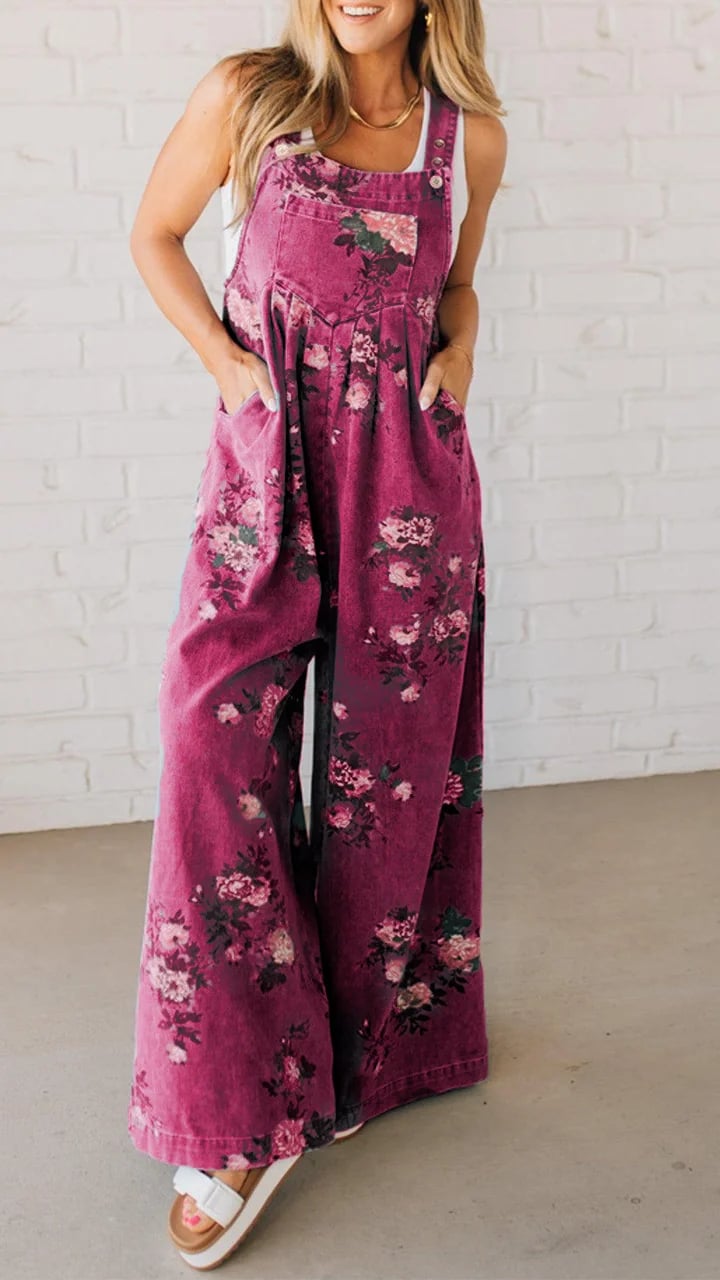 Floral Print Jumpsuit