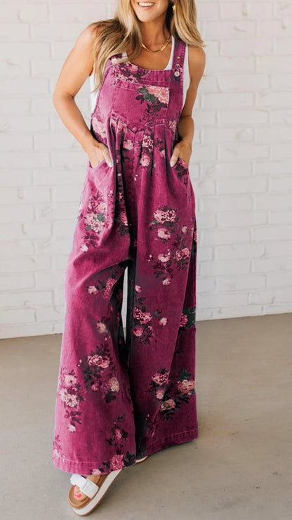 Floral Print Jumpsuit