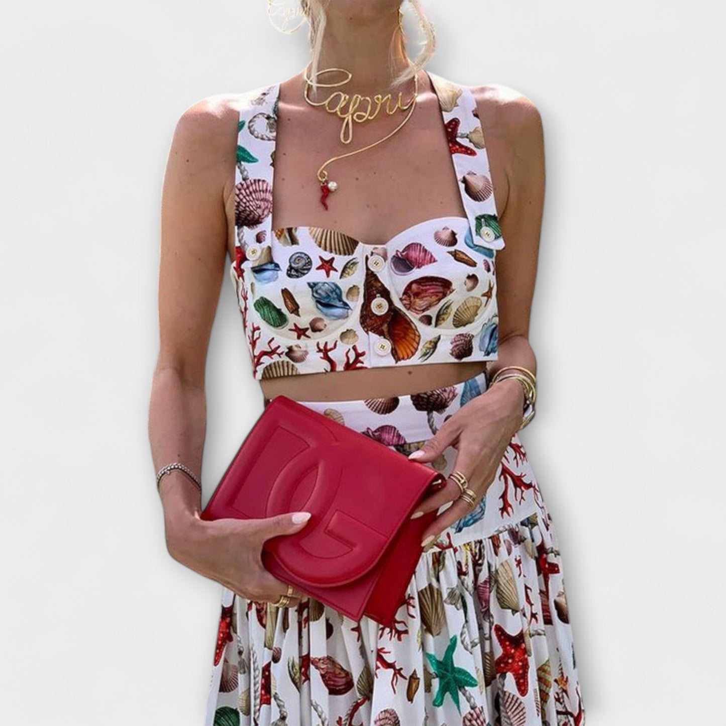 Heather - Chic Two-Piece Skirt Set