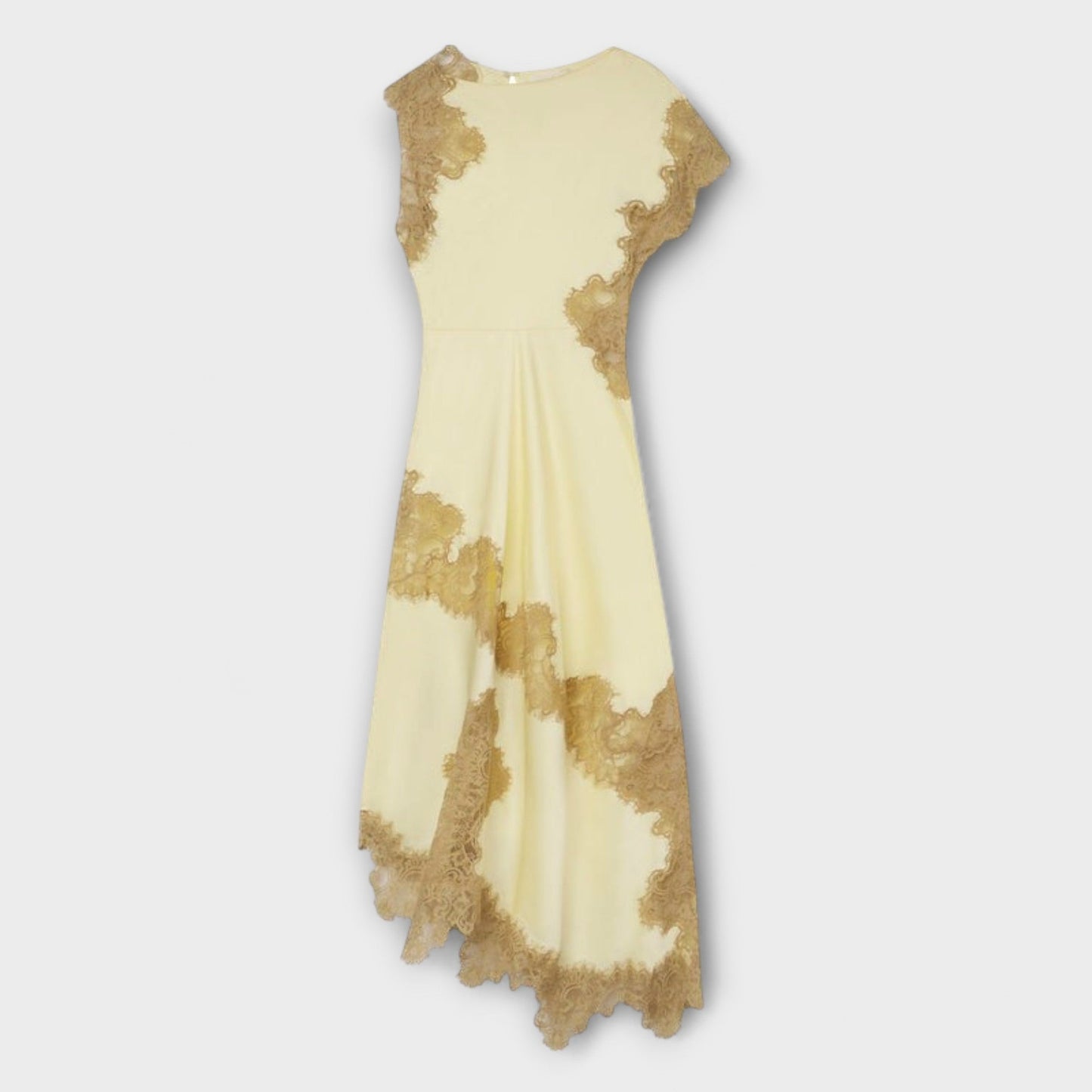 Margaret - Maxi Dress with Satin and Lace Details