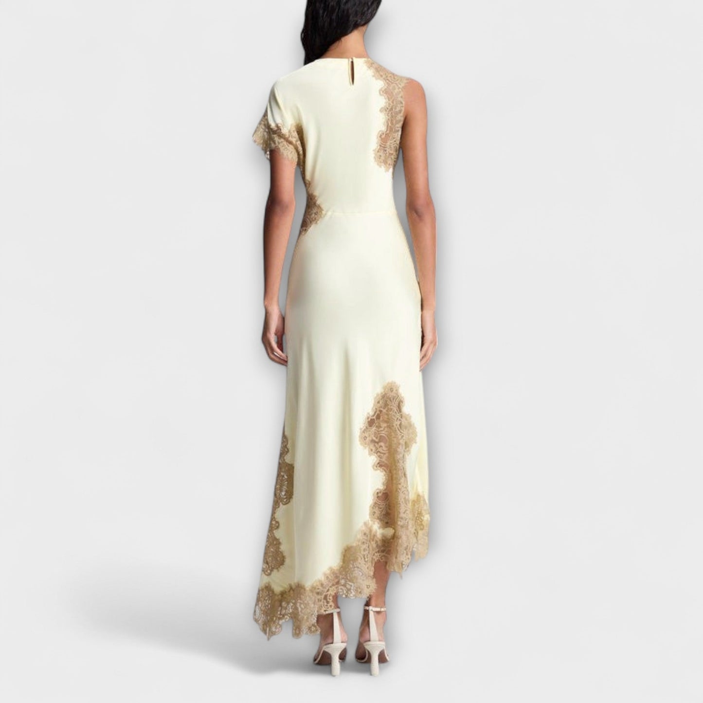 Margaret - Maxi Dress with Satin and Lace Details