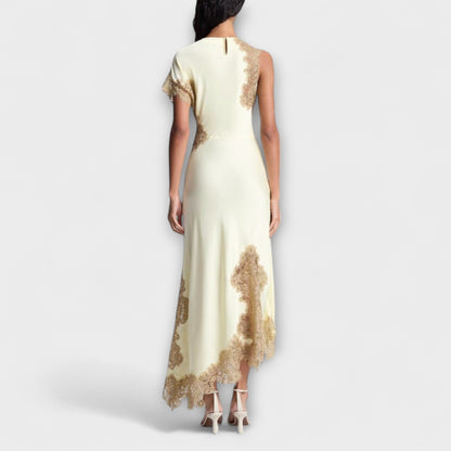Margaret - Maxi Dress with Satin and Lace Details
