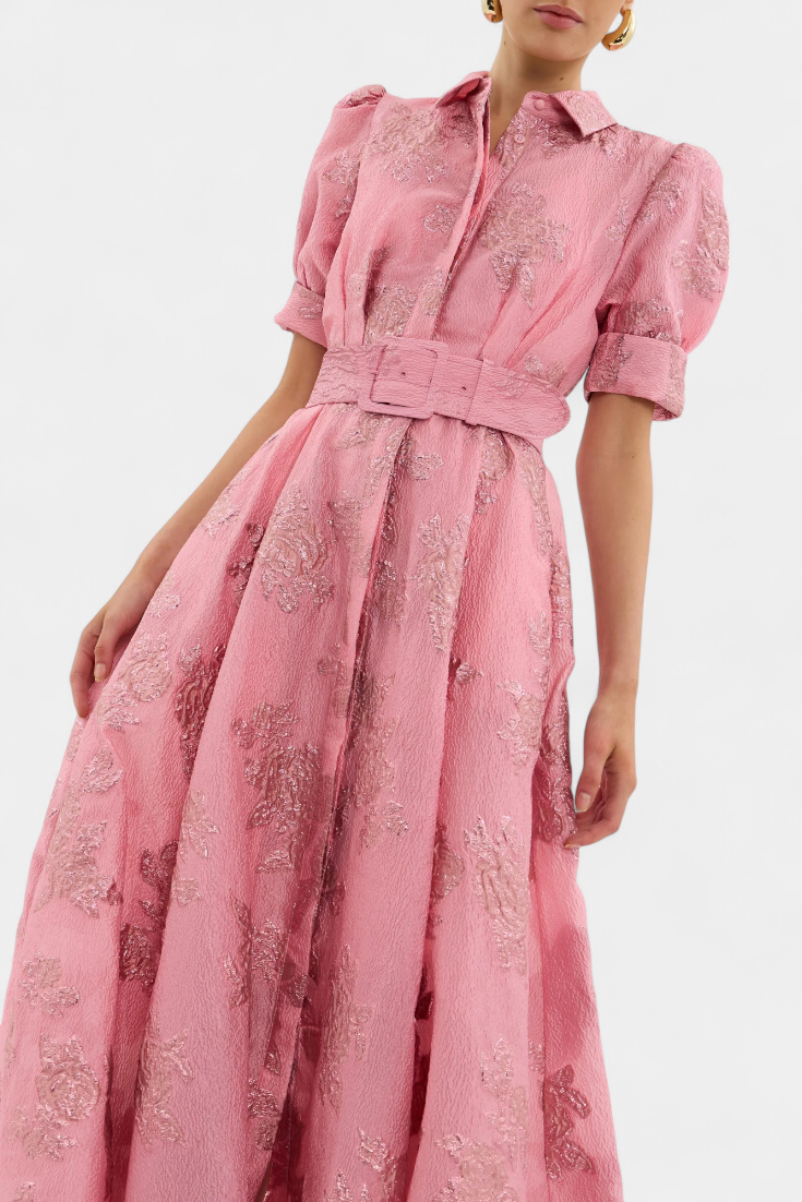 Celestine Maxi Dress with Puff Sleeves