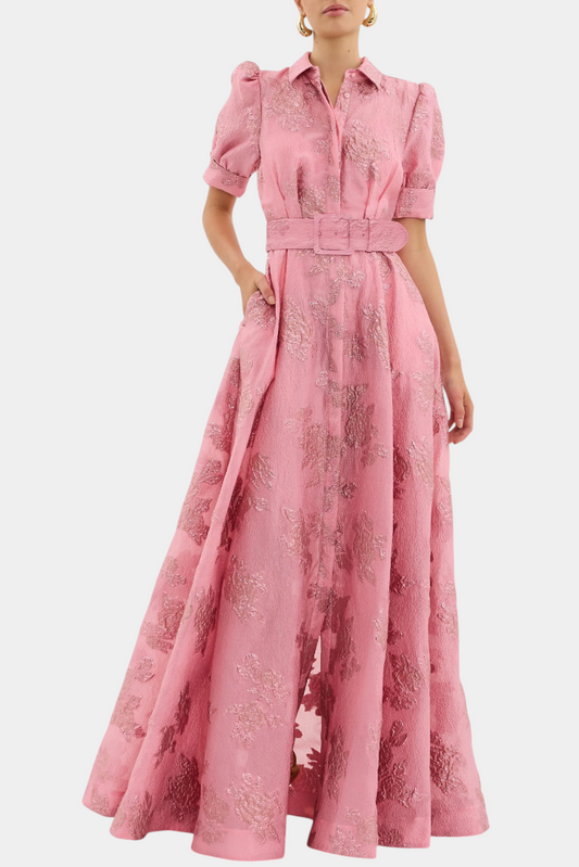 Celestine Maxi Dress with Puff Sleeves