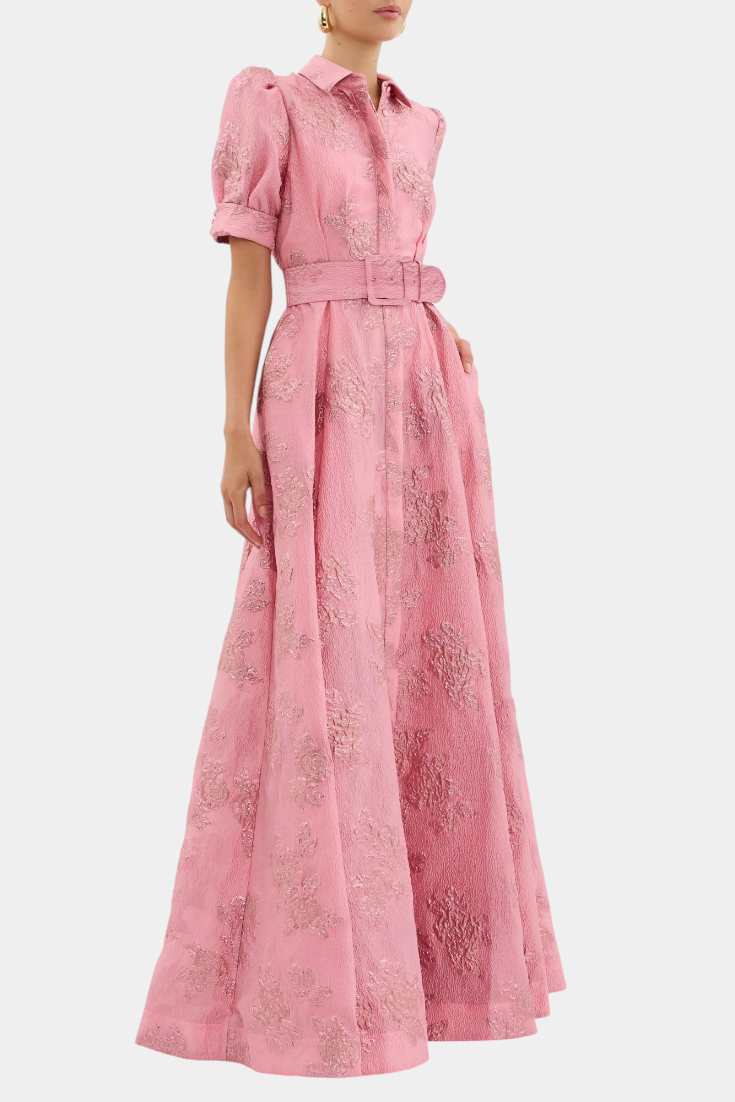 Celestine Maxi Dress with Puff Sleeves