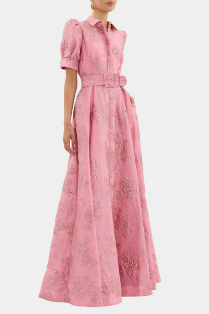 Celestine Maxi Dress with Puff Sleeves