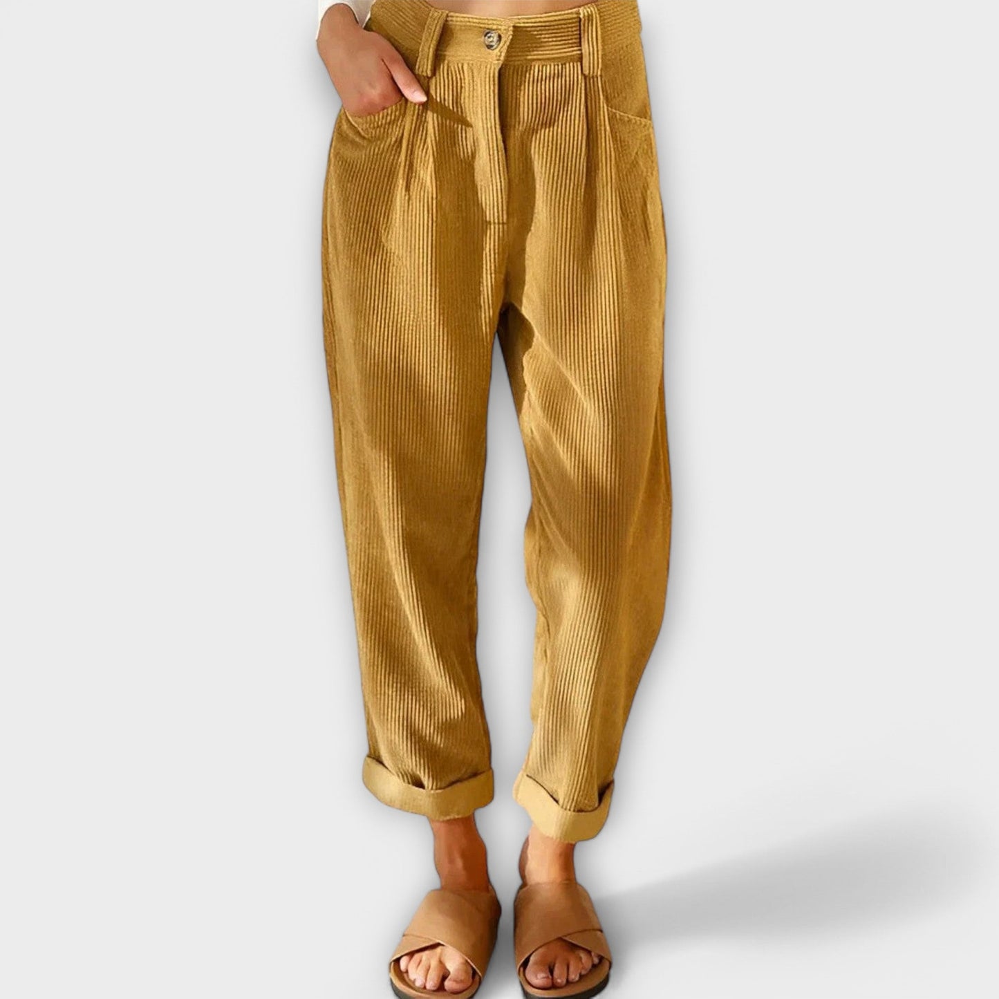 Jana - Contemporary Corduroy Pants