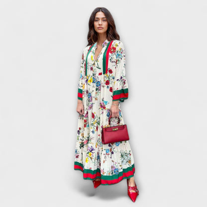 Oriana - Floral Print Maxi Dress