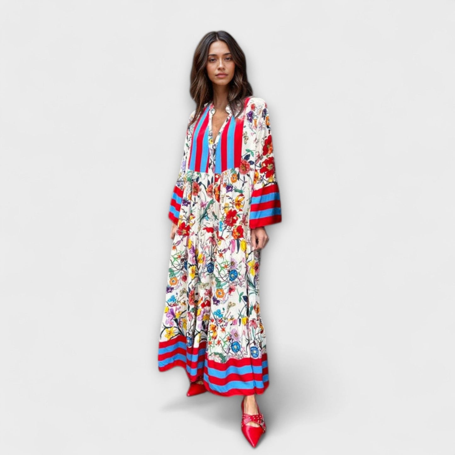 Oriana - Floral Print Maxi Dress