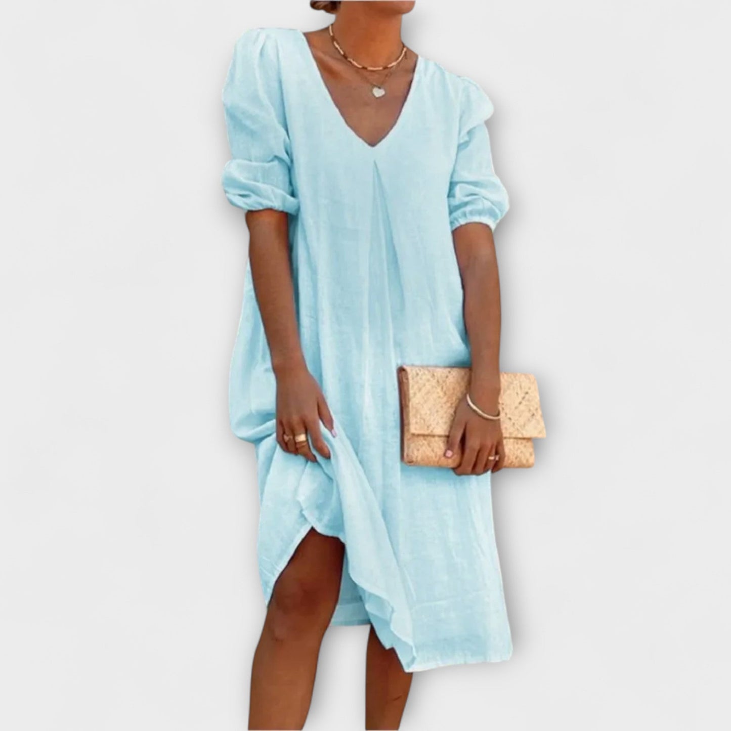 Fanny - Elegant Summer Dress with Crochet Accents