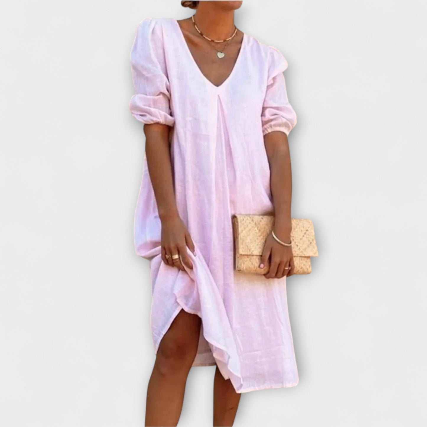 Fanny - Elegant Summer Dress with Crochet Accents