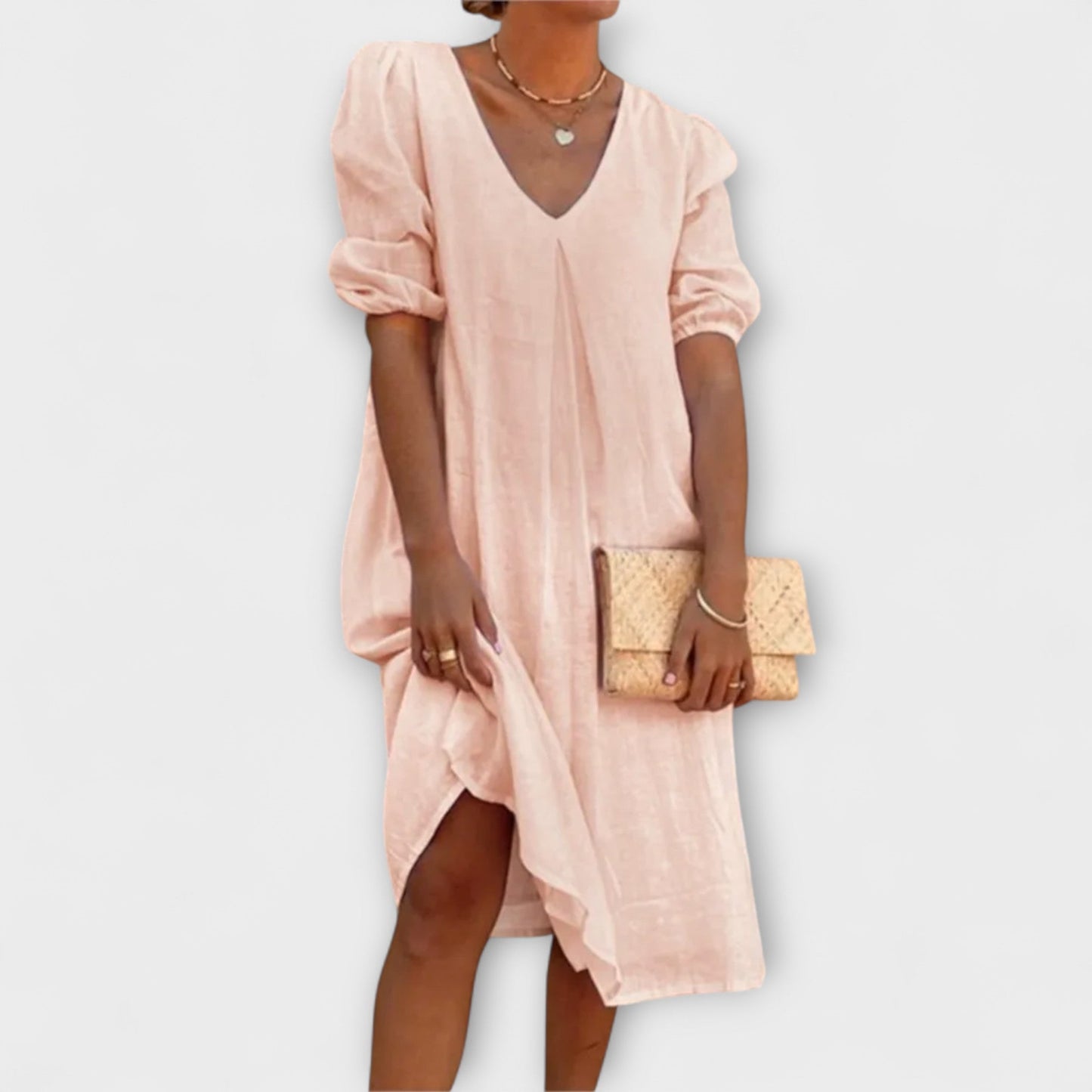 Fanny - Elegant Summer Dress with Crochet Accents