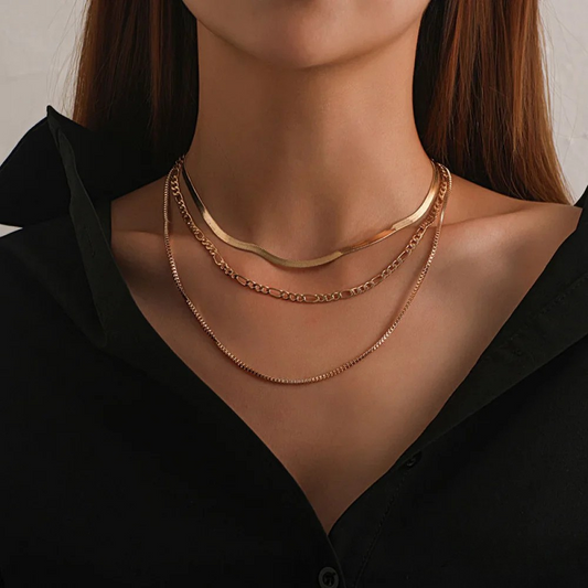Vintage 3-Piece Stacked Necklace