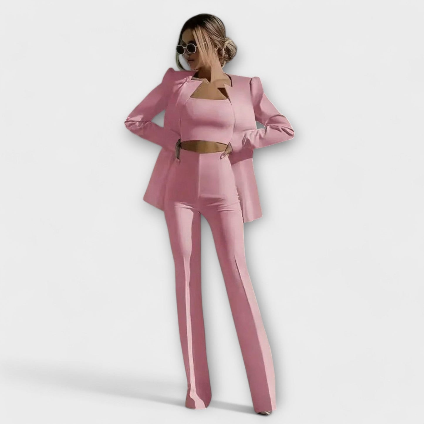 Selina - Chic 3-Piece Set (Blazer, Top, Pants)