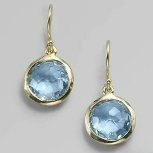 Vintage Blue Inlay Earrings