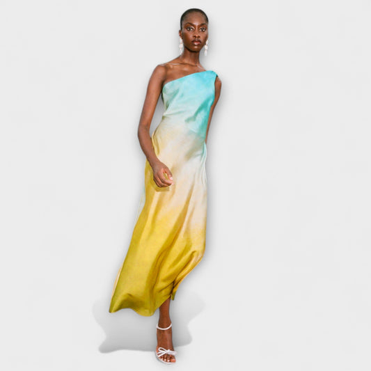 Arabella One-Shoulder Midi Dress