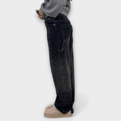 Fable - Balloon Carpenter Style Shine Denim Jeans