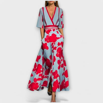 Elegant Floral Print Dress