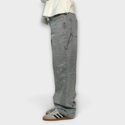 Fable - Balloon Carpenter Style Shine Denim Jeans