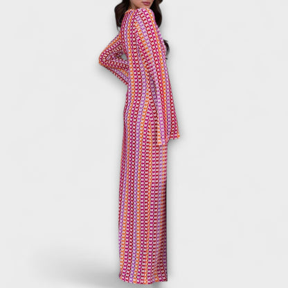 Elina – Maxi Dress with V-Neck and Vacation Vibes