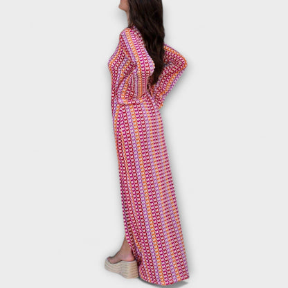 Elina – Maxi Dress with V-Neck and Vacation Vibes