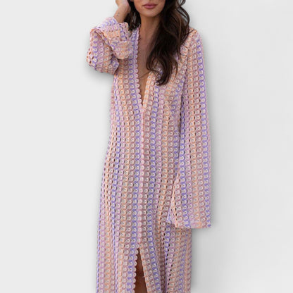 Elina – Maxi Dress with V-Neck and Vacation Vibes