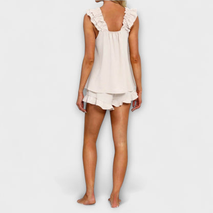 Phoebe – Ruffled Hem Lounge Set