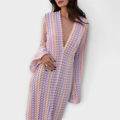 Elina – Maxi Dress with V-Neck and Vacation Vibes