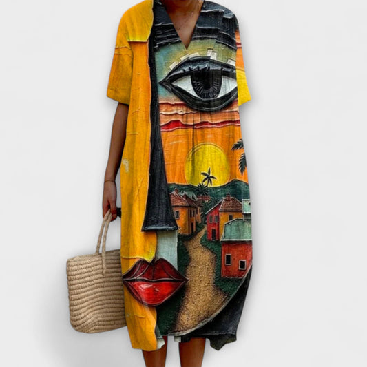Ute – Breezy Knee-Length Summer Dress