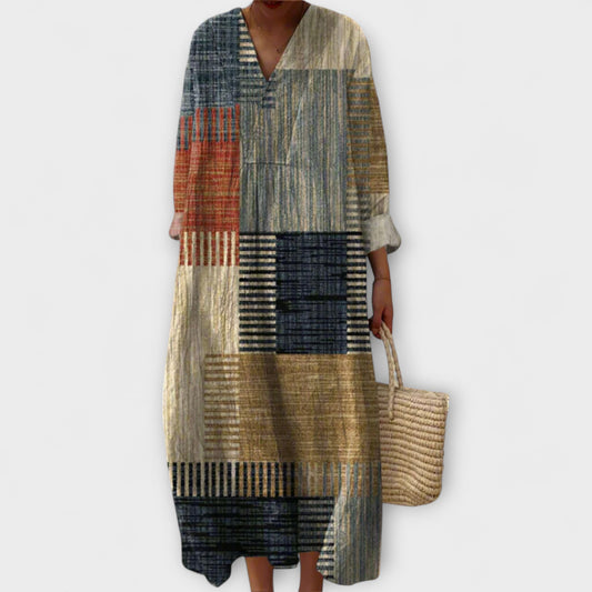 Julie - Stylish Dress with Geometric Pattern