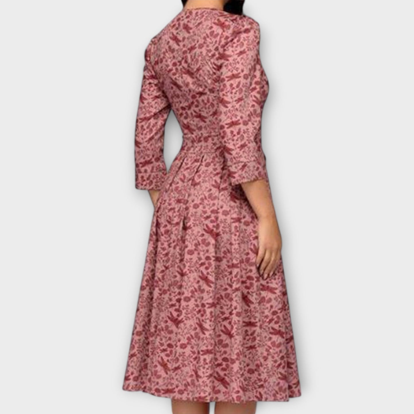Retrozo - Stylish Knee-Length Dress