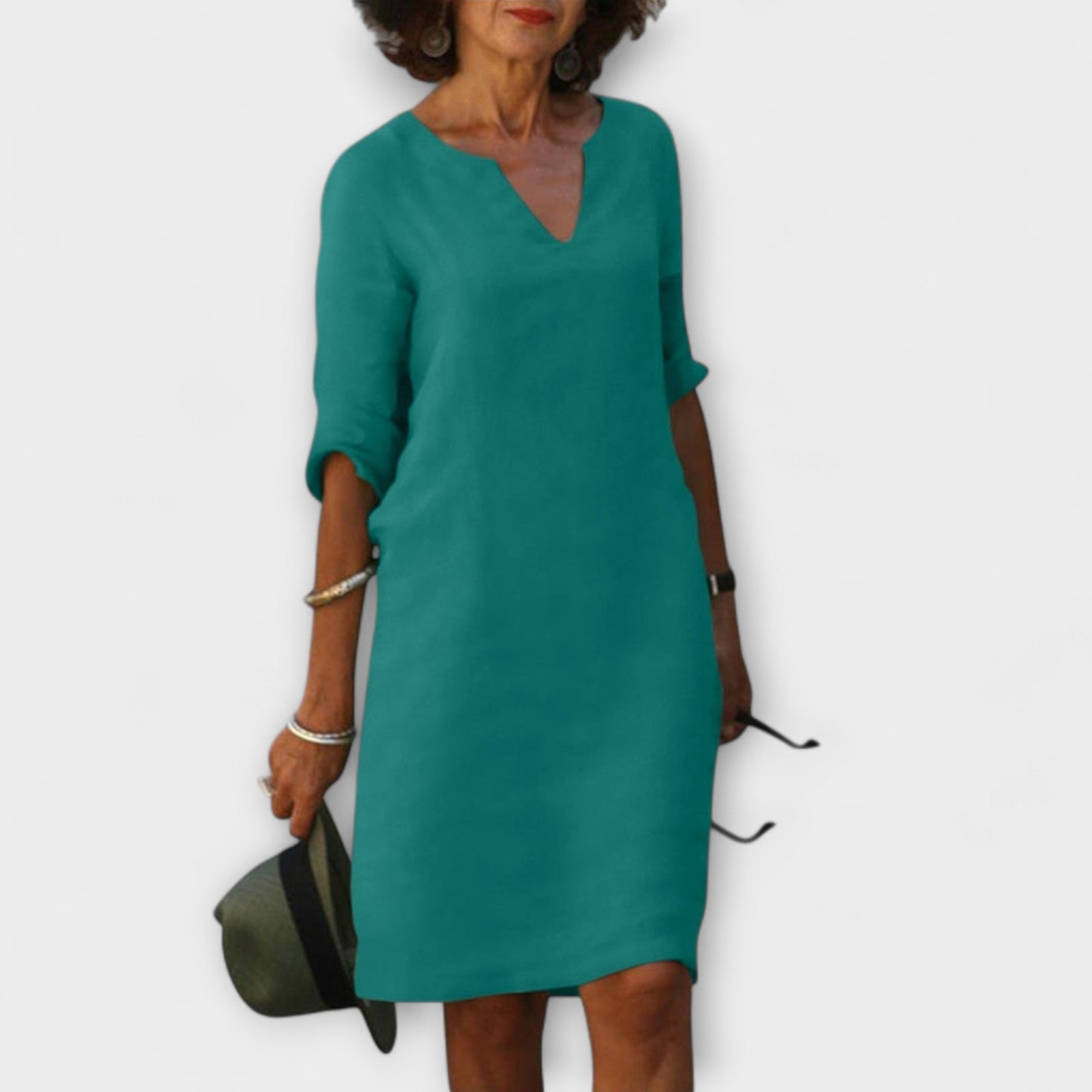Ellyse - Chic Summer Dress with V-Neck