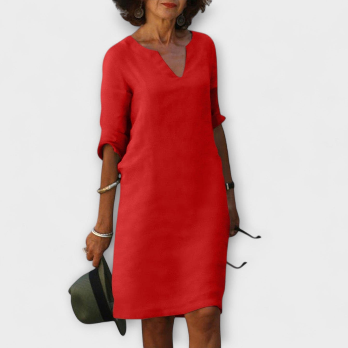 Ellyse - Chic Summer Dress with V-Neck