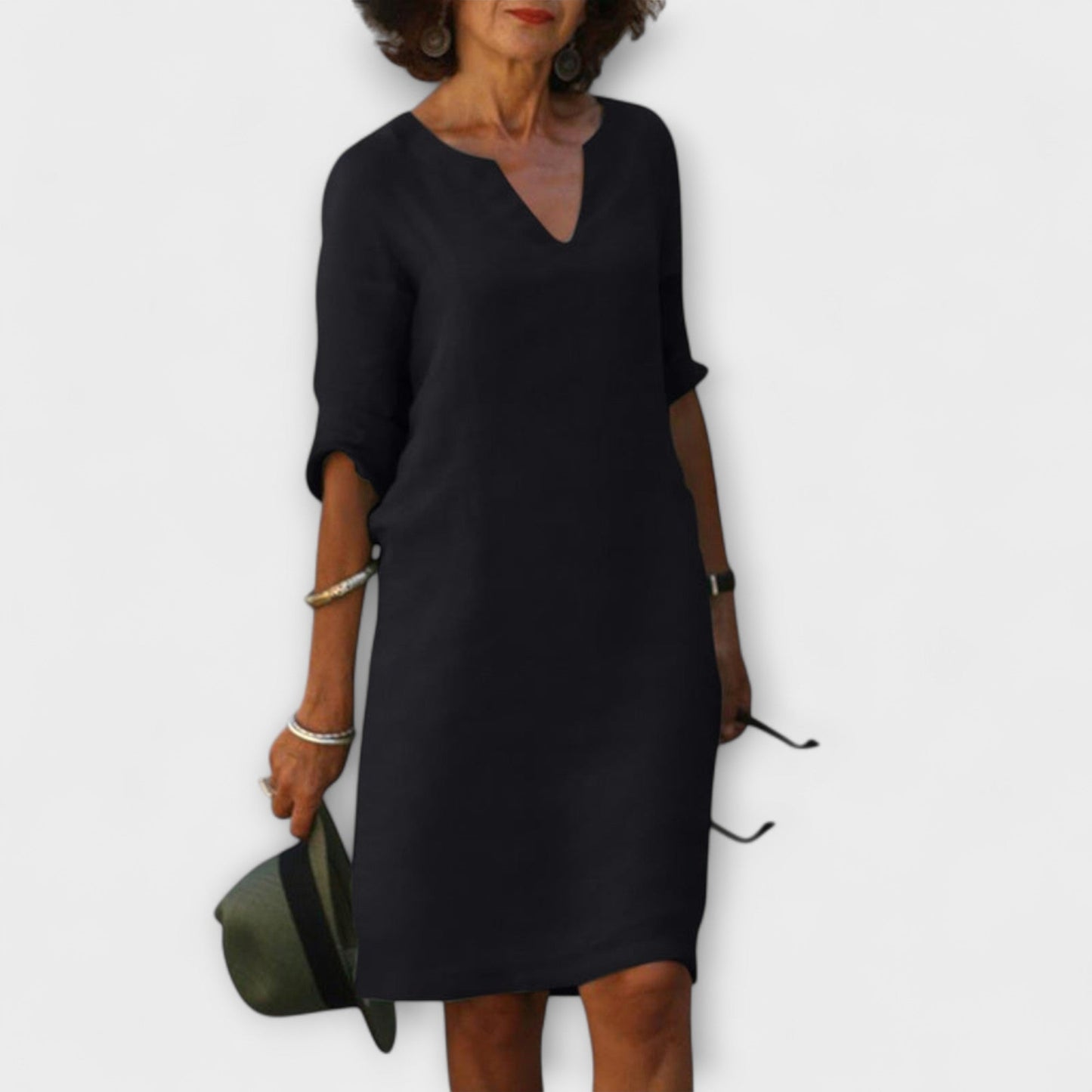 Ellyse - Chic Summer Dress with V-Neck