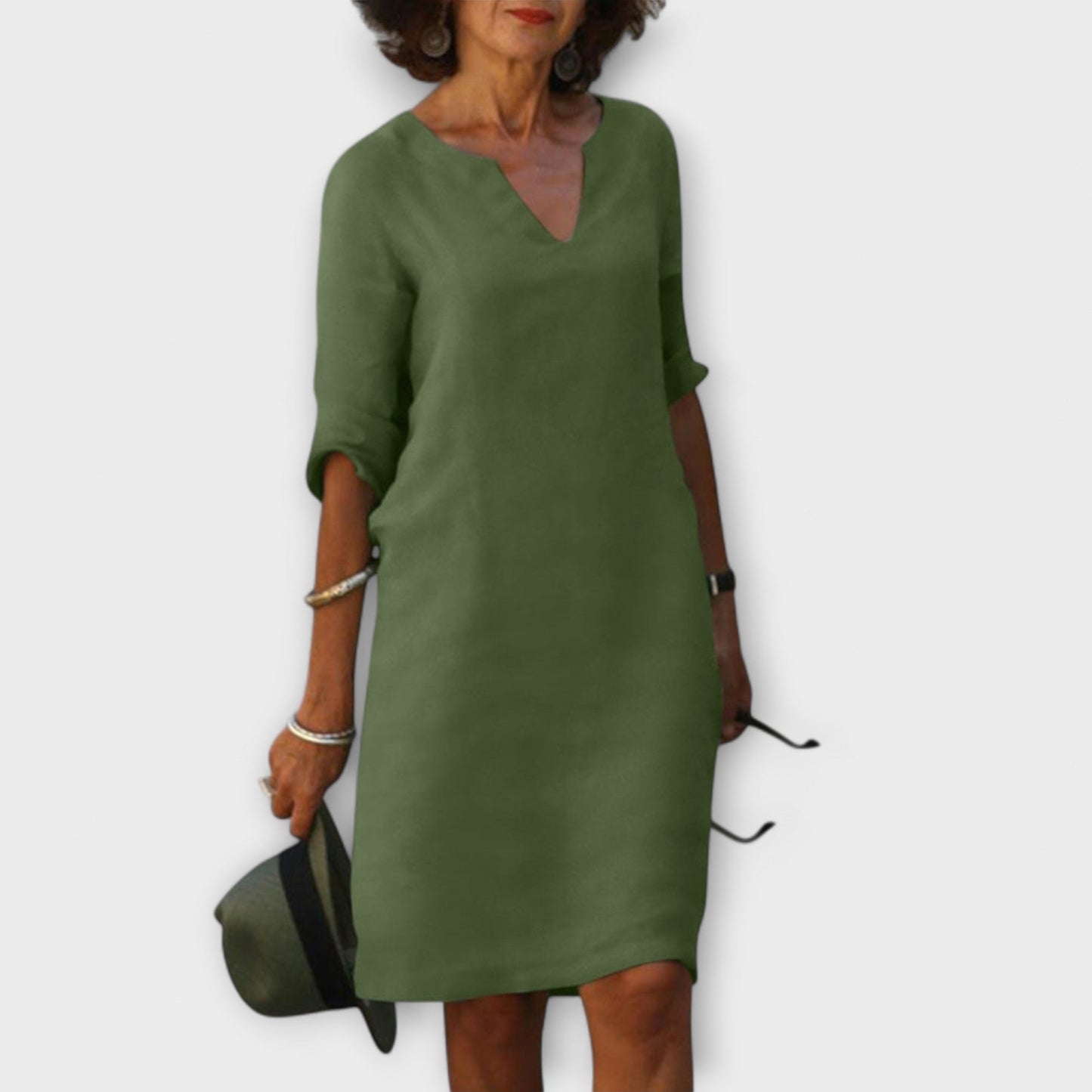 Ellyse - Chic Summer Dress with V-Neck