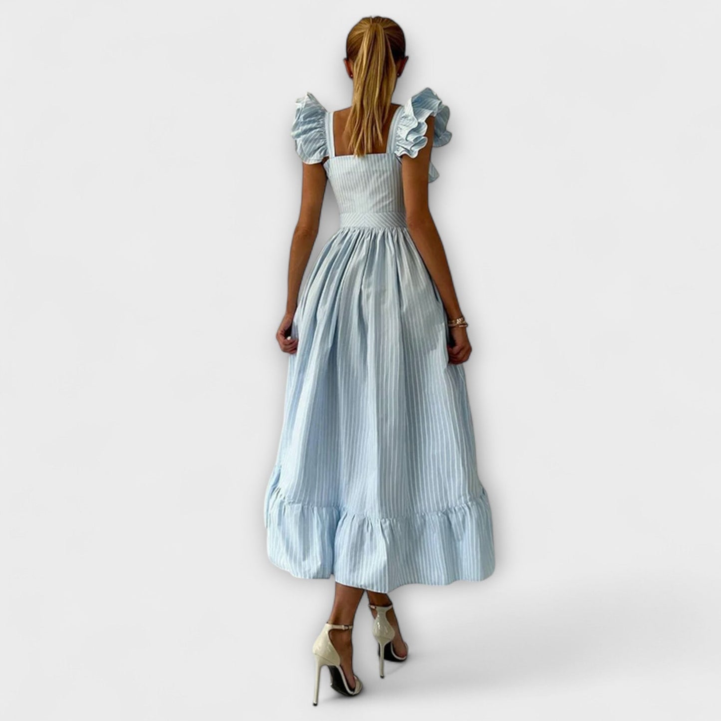 Lia - Ruffled Shirt Dress