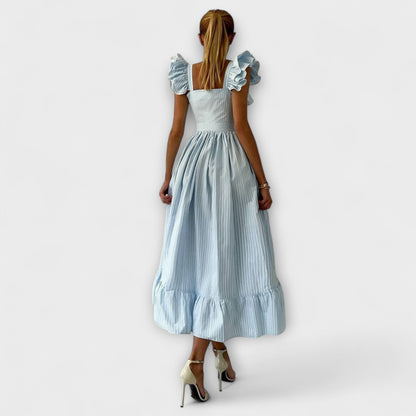 Lia - Ruffled Shirt Dress