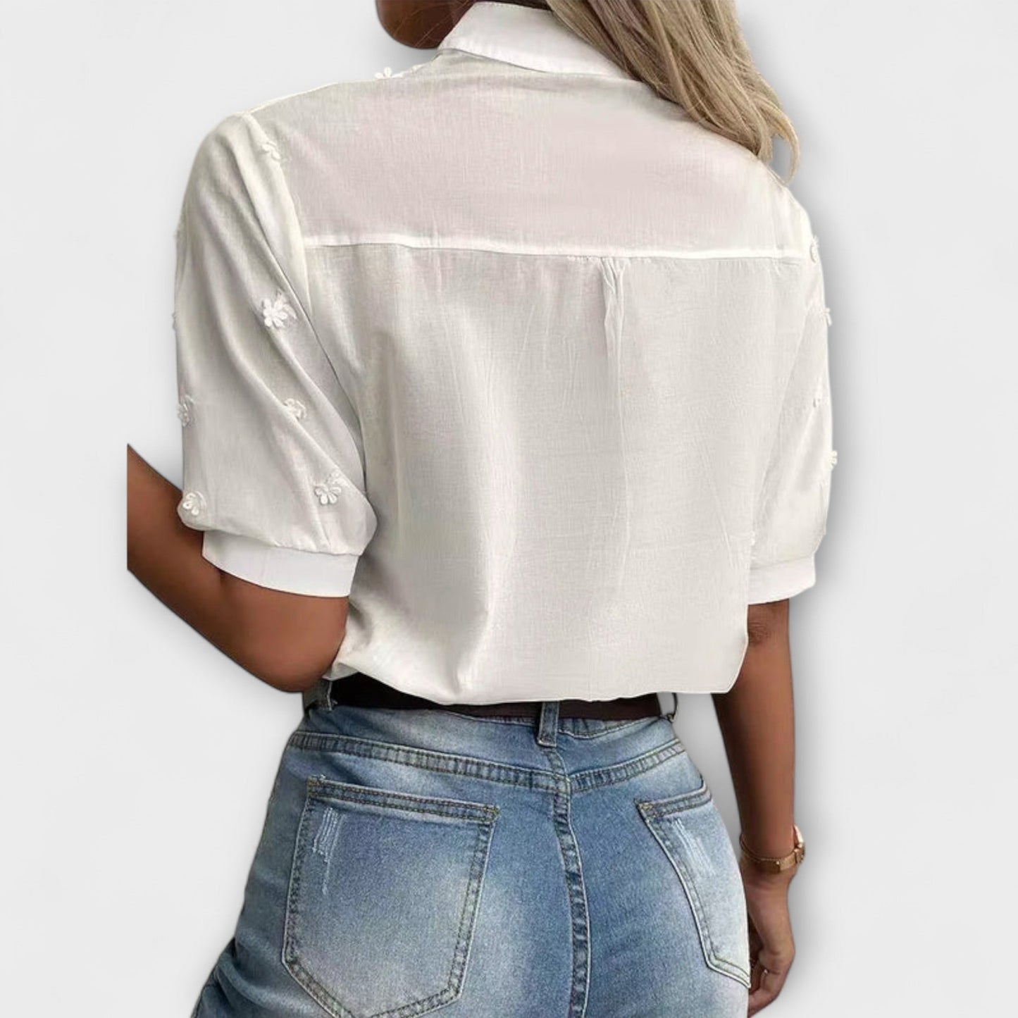 Élise - Mila Blouse with Stunning Embroidery