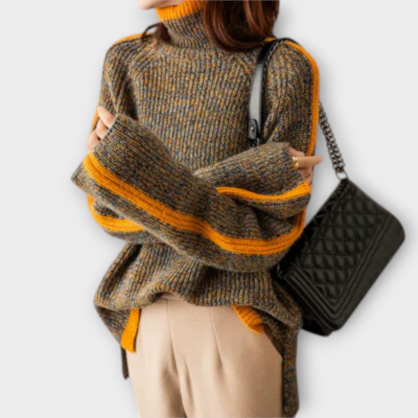 Breseis - Retro Turtleneck Sweater
