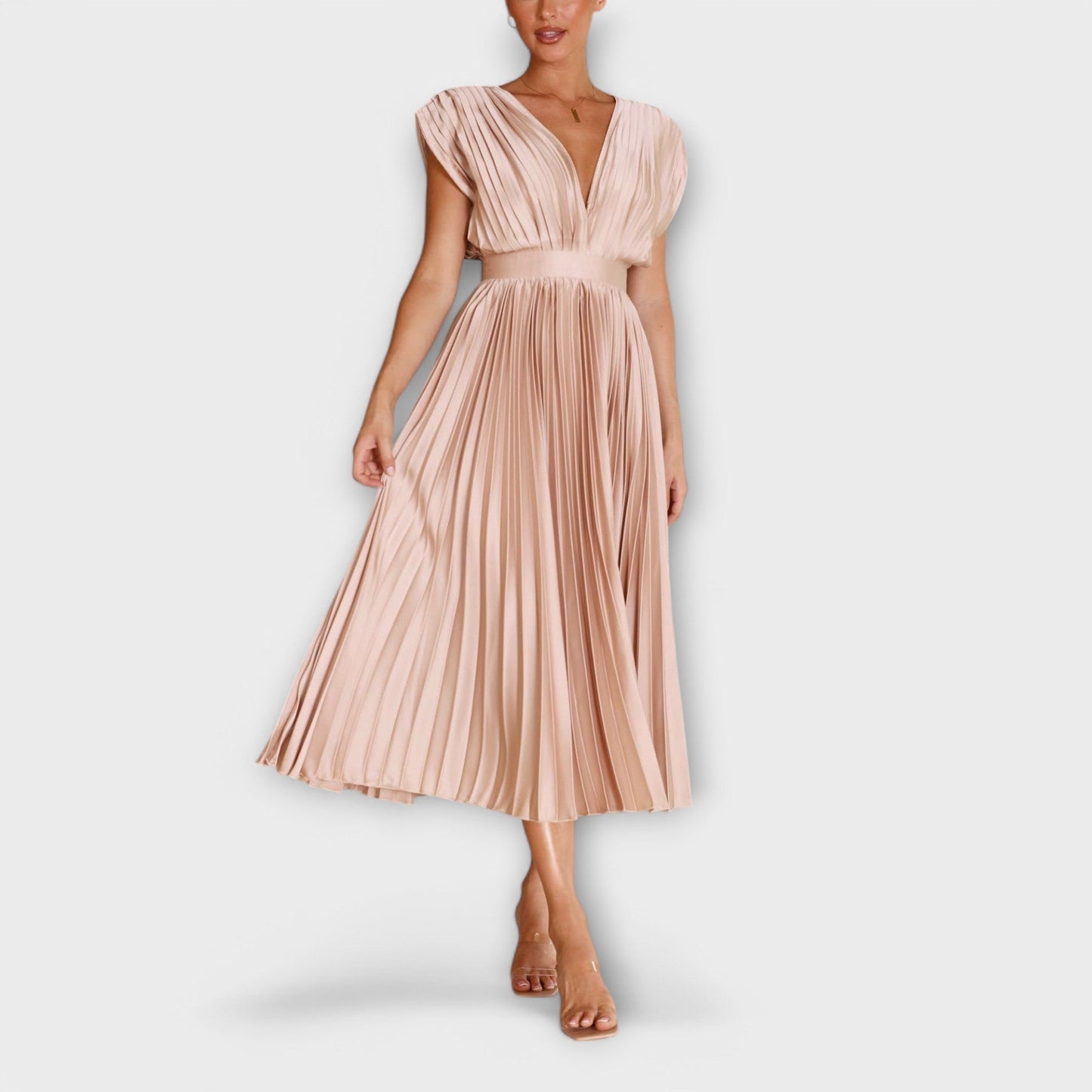Maria - Chic Pleated Dress